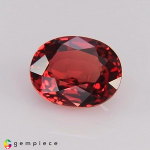 Red natural spinel oval   0.89cts - 6x5mm Red natural spinel oval   0.89cts - 6x5mm