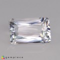 Natural Petalite 4.61 Carats White Emerald Cut 14x9 mm Loose Gemstone - Image 1