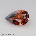 Natural Zircon 4.09 Carats Imperial Orange Pear 12x8 mm Loose Gemstone - Image 3