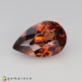 Natural Zircon 4.09 Carats Imperial Orange Pear 12x8 mm Loose Gemstone - Image 1