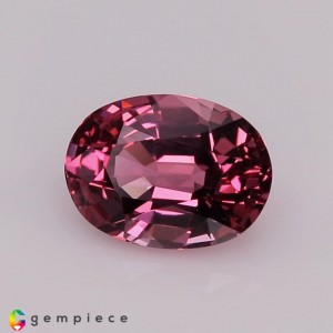 Sweet pink natural spinel oval   0.93cts - 7x5mm