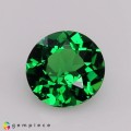 Natural Tsavorite garnet 0.41 Carats Chrome Green Round 5x3 mm Loose Gemstone - Image 1