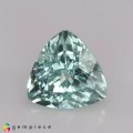 Natural Beryl 0.97 Carats Baby Mint Green Trilliant  7x5 mm Loose Gemstone - Image 1