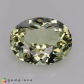 Natural Sillimanite 5.72 Carats Yellowish Green Oval 13x10 mm Loose Gemstone - Image 1