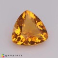Natural Fire opal 1.34 Carats Tangy Orange Trilliant  9x5 mm Loose Gemstone - Image 7
