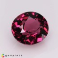 Natural Rhodolite garnet 4.54 Carats Purplish Pink Oval 10x9 mm Loose Gemstone - Image 5