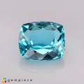 Natural Apatite 1.38 Carats Paraiba Blue Cushion 7x6 mm Loose Gemstone - Image 1
