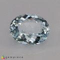 Natural Light Ice Blue Natural Aquamarine 6.47 Carats Very Light Ice Blue Oval 14x11 mm Loose Gemstone - Image 1