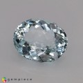 Natural Light Ice Blue Natural Aquamarine 6.47 Carats Very Light Ice Blue Oval 14x11 mm Loose Gemstone - Image 2