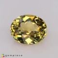 Natural Grossular garnet 1.51 Carats Yellow Oval 8x6 mm Loose Gemstone - Image 1