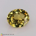 Natural Grossular garnet 1.51 Carats Yellow Oval 8x6 mm Loose Gemstone - Image 2