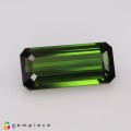 Natural Tourmaline 3.26 Carats Forest Green Emerald 13x6 mm Loose Gemstone - Image 1