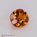 Natural Spessartite garnet 1.29 Carats Mandarin Orange Oval 7x6 mm Loose Gemstone - Image 5