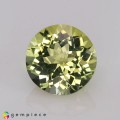 Natural Amblygonite 1.31 Carats Yellowish Green Round 7x5 mm Loose Gemstone - Image 3