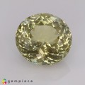 Natural Sillimanite 10.71 Carats Pastel Yellow Oval 14x13 mm Loose Gemstone - Image 1