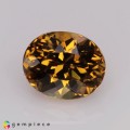 Natural Grossular garnet 1.57 Carats Honey Brown Oval 7x6 mm Loose Gemstone - Image 2