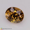 Natural Grossular garnet 1.57 Carats Honey Brown Oval 7x6 mm Loose Gemstone - Image 3
