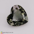 Natural Tourmaline 6.10 Carats Ash Green Heart  11x12 mm Loose Gemstone - Image 1
