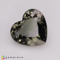 Natural Tourmaline 6.10 Carats Ash Green Heart  11x12 mm Loose Gemstone - Image 2