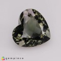 Natural Tourmaline 6.10 Carats Ash Green Heart  11x12 mm Loose Gemstone - Image 7