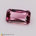 Natural Malaya garnet 1.19 Carats Purplish Pink Emerald 8x5 mm Loose Gemstone - Image 2