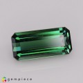 Natural Tourmaline 3.45 Carats Green Emerald Cut 12x6 mm Loose Gemstone - Image 1