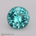 Natural Apatite 1.89 Carats Paraiba Blue Green Round 7x5 mm Loose Gemstone - Image 1