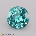 Natural Apatite 1.89 Carats Paraiba Blue Green Round 7x5 mm Loose Gemstone - Image 2