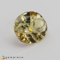 Natural Tourmaline 3.86 Carats Honey Yellow Fancy  12x10 mm Loose Gemstone - Image 5