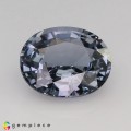 Natural Spinel 2.68 Carats Ash Blue Oval 10x8 mm Loose Gemstone - Image 2
