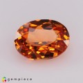 Natural Spessartite garnet 1.08 Carats Fanta Orange Oval 7x5 mm Loose Gemstone - Image 1