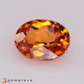 Natural Spessartite garnet 1.08 Carats Fanta Orange Oval 7x5 mm Loose Gemstone - Image 3