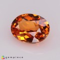 Natural Spessartite garnet 1.08 Carats Fanta Orange Oval 7x5 mm Loose Gemstone - Image 2