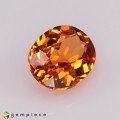 Natural Spessartite garnet 1.08 Carats Fanta Orange Oval 7x5 mm Loose Gemstone - Image 6