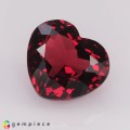 Natural Rhodolite garnet 3.65 Carats Pinkish Red Heart  9x8 mm Loose Gemstone - Image 1