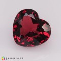 Natural Rhodolite garnet 3.65 Carats Pinkish Red Heart  9x8 mm Loose Gemstone - Image 3