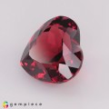 Natural Rhodolite garnet 3.65 Carats Pinkish Red Heart  9x8 mm Loose Gemstone - Image 2