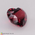 Natural Rhodolite garnet 3.65 Carats Pinkish Red Heart  9x8 mm Loose Gemstone - Image 6