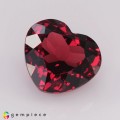 Natural Rhodolite garnet 3.65 Carats Pinkish Red Heart  9x8 mm Loose Gemstone - Image 7