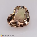 Natural Tourmaline 4.18 Carats Champagne Heart  12x10 mm Loose Gemstone - Image 1