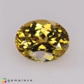 Natural Grossular garnet 1.43 Carats Yellow Oval 8x6 mm Loose Gemstone - Image 2