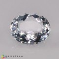 Natural Beryl 8.81 Carats White Oval 15x13 mm Loose Gemstone - Image 1