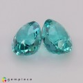 Natural Apatite pair 3.88 Carats Paraiba Blue Green Oval 8x7 mm Loose Gemstone - Image 4