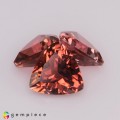 Natural Tourmaline 3.09 Carats Champagne Pink Trilliant  7x4 mm Loose Gemstone - Image 2