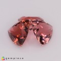 Natural Tourmaline 3.09 Carats Champagne Pink Trilliant  7x4 mm Loose Gemstone - Image 3