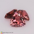 Natural Tourmaline 3.09 Carats Champagne Pink Trilliant  7x4 mm Loose Gemstone - Image 1