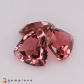 Natural Tourmaline 3.09 Carats Champagne Pink Trilliant  7x4 mm Loose Gemstone - Image 5