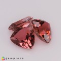 Natural Tourmaline 3.09 Carats Champagne Pink Trilliant  7x4 mm Loose Gemstone - Image 6