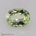Natural Amblygonite 1.97 Carats Very Light Baby Greenish Yellow Oval 9x7 mm Loose Gemstone - Image 1