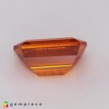 Natural Sphalerite 4.95 Carats Sunset Orange Emerald Cut 11x7 mm Loose Gemstone - Image 4